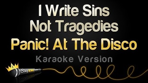 I Write Sins Not Tragedies Karaoke version - Karaoke performance video thumbnail