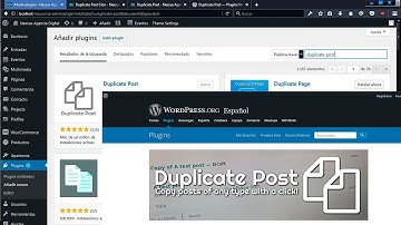 DUPLICAR PÁGINA WORDPRESS - DUPLICAR POST Wordpress - Duplicar COPIAR  CLONAR ENTRADAS  Wordpress