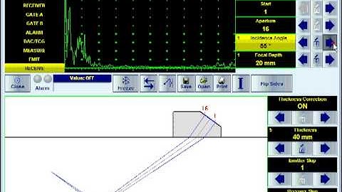Phased Array Ultrasonic NDT Inspection - ISonic 2009 UPA Scope - Beam Steering