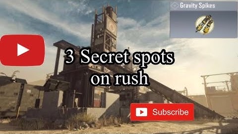 Cod mobile: 3 secret spots on rust