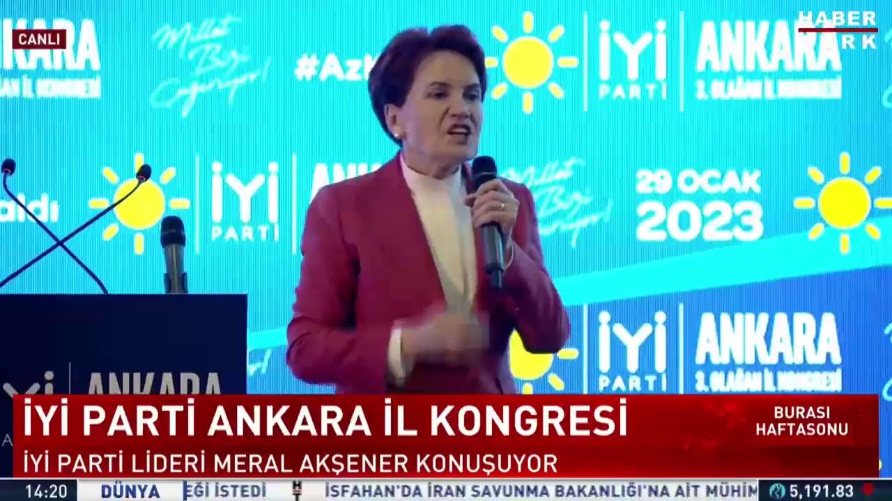 ⁣#CANLI - İYİ Parti Lideri Meral Akşener Ankara İl Kongresi'nde konuşuyor