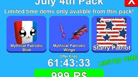 999 ROBUX Buy the most expensive pack in mining simulator! (Independence day)