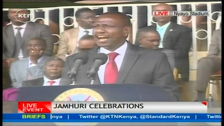 51st Jamhuri Celebrations: Deputy President William Ruto Speech
