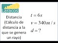 Fisica: Como calcular la distancia a la que se genera un rayo por su sonido