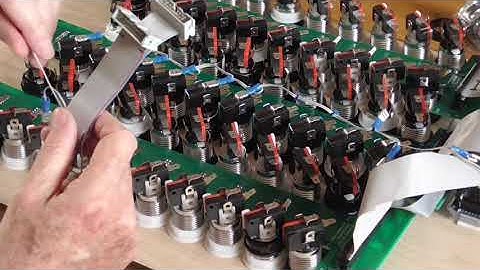 Electronic stop labels for your Hauptwerk Virtual Organ: PART V of 5. Connect Stop Switches & LEDs.