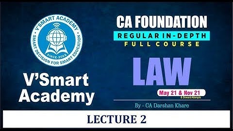 May 21 Law Lecture 2 Regular In-Depth Full Course Demo Video Classes