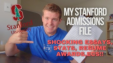 REVEALING my STANFORD Application - SHOCKING Stats, ECs, Awards, Essays