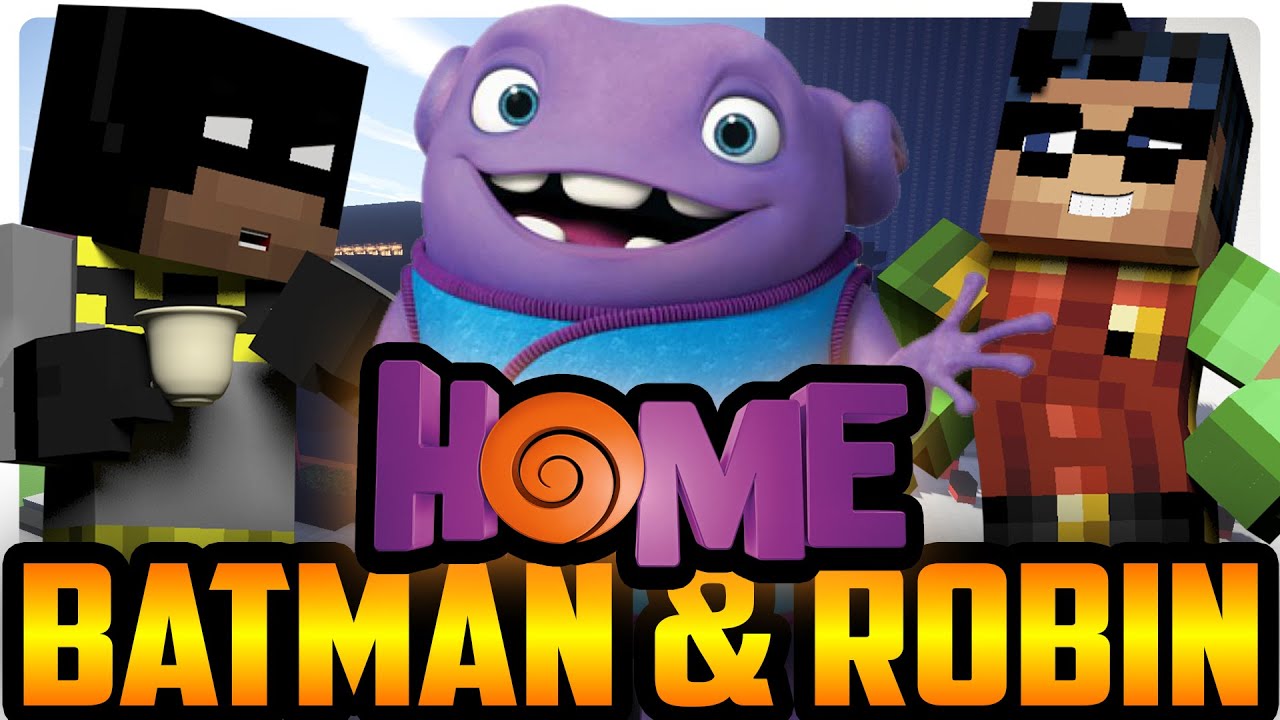 Minecraft: Batman and Robin Meet OH from HOME The Movie! (Minecraft Roleplay)