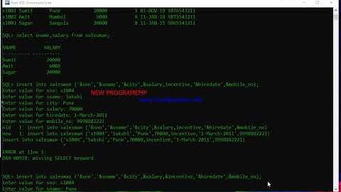 Operating Database in SQL Part-I by MP