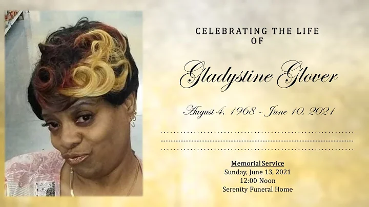 Gladystine Glover - Memorial Service