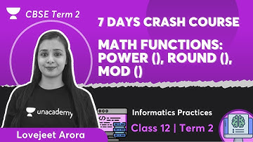 Math functions: POWER (), ROUND (), MOD () | 7 Day Crash Course | CBSE Term 2 | IP Class 12