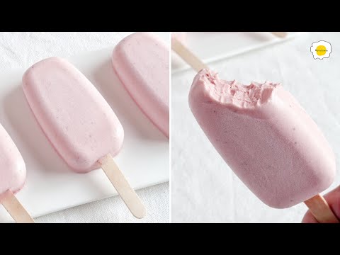 Strawberry Ice Cream Recipe  Recette de glace aux fraises    