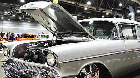 1589HP Twin Turbo 1957 Chevrolet Belair called Sleeper 57 at the 2017 Portland Roadster Show