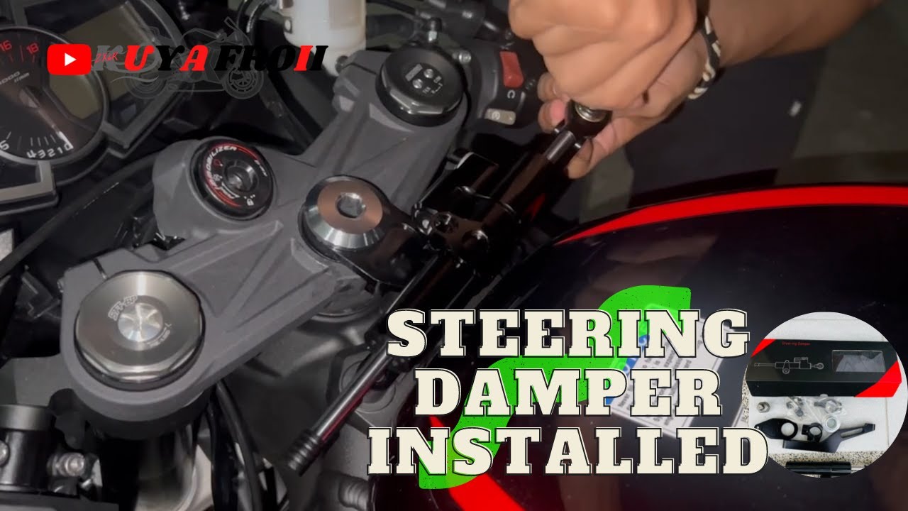 KAWASAKI ZX6R 2022 STEERING DAMPER INSTALLED YouTube KAWASAKI ZX6R 2022 STEERING DAMPER INSTALLED YouTube