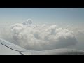 Airplane in Turbulence | Into The Clouds | Zero Visibility In Clouds | Dangerous Flight