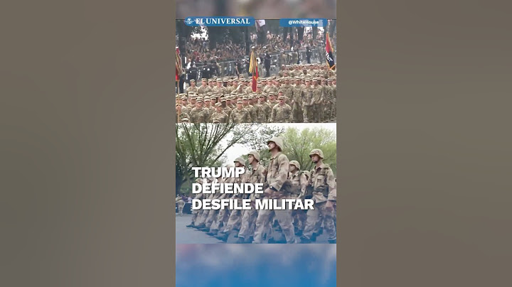 Trump celebra desfile militar #short
