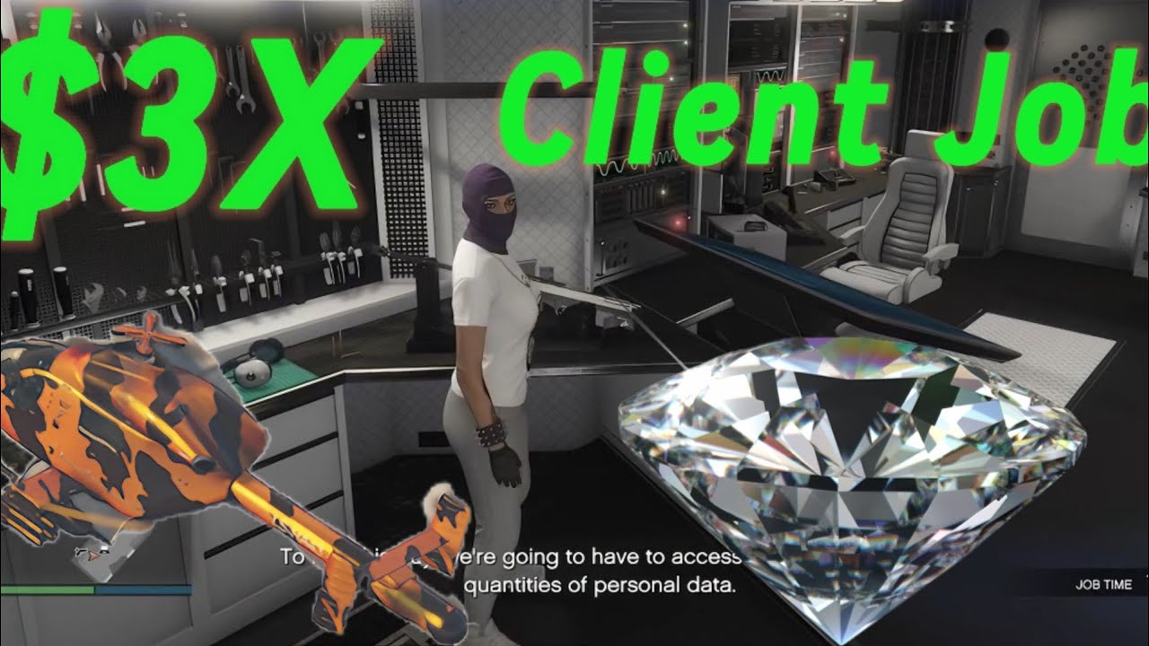 3X Money Client Job Diamond Shopping GTA Online YouTube