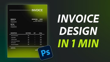 Create a premium invoice to wow your clients | Photoshop for Freelancers