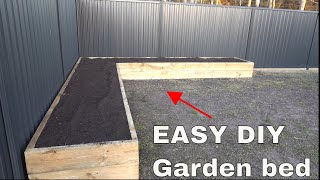 How to make a garden bed  easy DIY