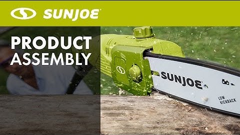 SWJ802E - How To Replace + Install Chain Saw Chain | Sun Joe Pole Saw