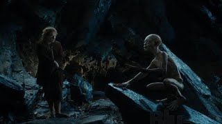 اقوى مشاهد فيلم الهوبيت - بيلبو يلتقي مع غولوم ويأخذ الخاتم - رحلة غير متوقعة the hobbit