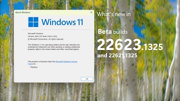 Goodbye, build 22623... - Windows 11 Beta builds 22623.1325 + 22621.1325 and what