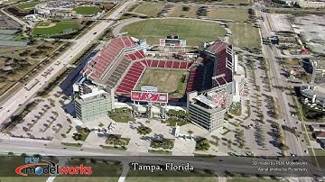 Tampa Florida Airport and Raymond James Stadium 3D Urban Model from PLW Modelworks