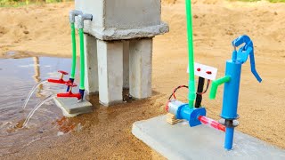 How to make mini water tanker | Science project | Motor water pump