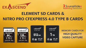 Exascend Element UHS-I SD & Nitro Pro CFexpress 4.0: Ultimate Memory Cards for Filmmakers!