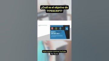 ¿Que es TYPESCRIPT y para que sirve?