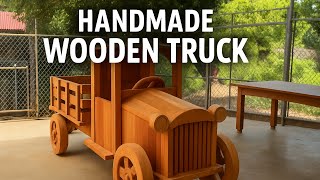 🪵 UNBELIEVABLE Wooden Truck Build | 100% Handmade! 🛠️