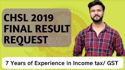 SSC CHSL 2019 FINAL RESULT DISCUSSION FOR CANDIDATURE WITHDRAWAL