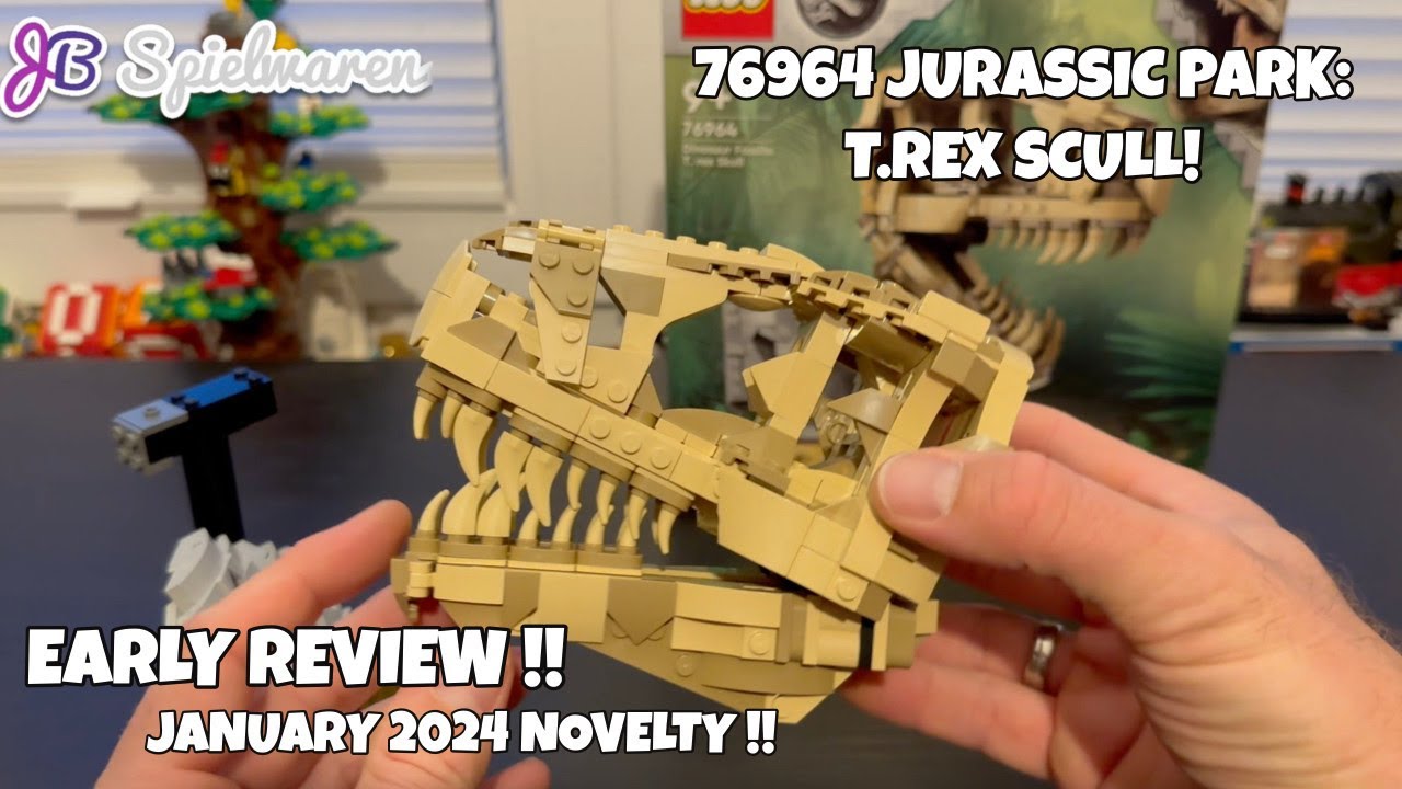 New for 2024: LEGO Jurassic Park Dinosaur Fossils: T.rex Skull