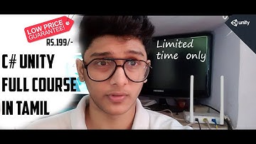 Unity Scripting C# Full course in Tamil(Low Price)