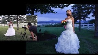 Creating Blue Sky On An Overcast Wedding Day with The Gary Fong Amberdome