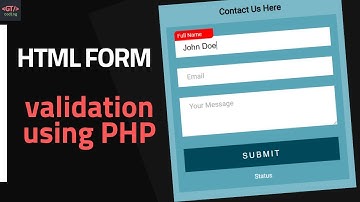 How To Add Form Validation using PHP | GTCoding