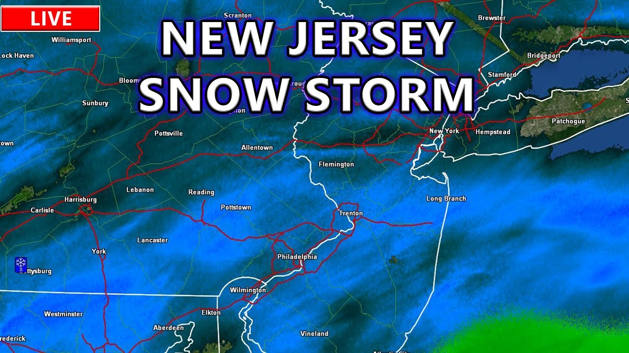 New Jersey Snowstorm - Live - YouTube
