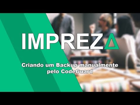 Criando um Backup manualmente pelo CodeGuard
