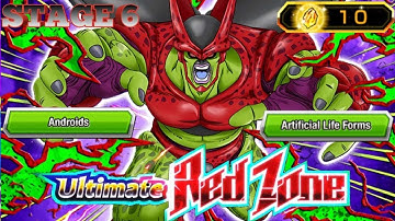 ALL MISSIONS COMPLETED! ULTIMATE RED ZONE STAGE 6 VS CELL MAX - Dragon Ball Z Dokkan Battle