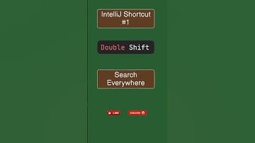 Intellij Keyboard Shortcut To Search Everywhere