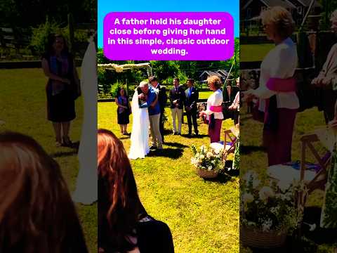 A Father S Emotional Blessing In A Simple Classic Wedding Shorts