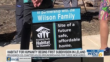 Brunswick Co. Habitat for Humanity holds groundbreaking for three homes in new subdivision