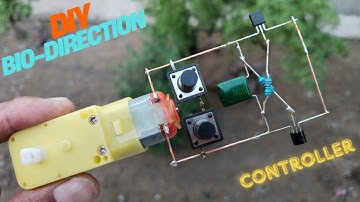 HOW TO MAKE BI-DIRECTION DC MOTOR CONTROLLER USING BC547 TRANSISTOR