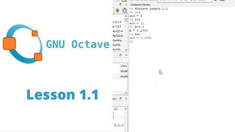 Lesson 1.1 - Octave Tutorial / Matlab Introduction to Octave