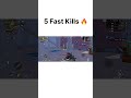 5 Fast Kills 🔥 Solo Rampage BGMI #shorts