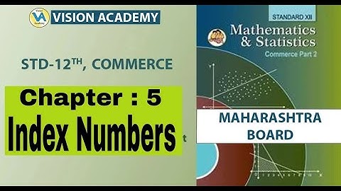 Index number | Ex.5.1 (12th Commerce Maths-2) | New Syllabus of HSC |