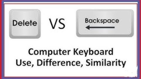 Use of Backspace and Delete Keys on Keyboard | Backspace Vs Delete