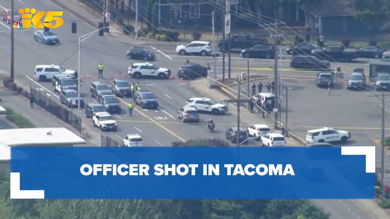 WATCH: Police searching for suspect after officer shot in Tacoma - YouTube