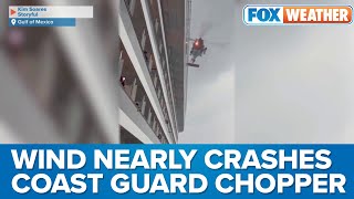 Severe Wind Nearly Crashes Coast Guard Helicopter During Dramatic Cruise Ship Rescue