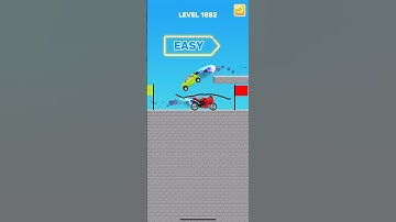 Draw bridge puzzle game level 1682 #gaming #drawing #Shorts